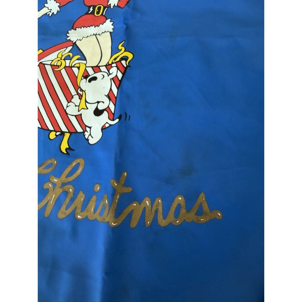Vintage 90's Blue & Red Betty Boop w/santa hat Christmas Tote Bag 1994 - Picture 5 of 12